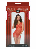 Lace And Mesh Babydoll Set