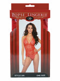 Red Lace Teddy
