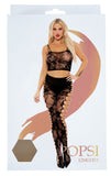 Sheer Two-Piece Fishnet Bodystocking (BOXED)