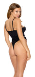 Rhinestone-Trimmed Bodysuit