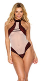 Sparkle Mesh Halter Bodysuit