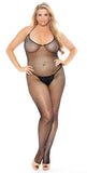 Rhinestone Fishnet Bodystocking Plus-Size (BOXED)