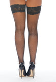 Rhinestone Thigh High Pantyhose