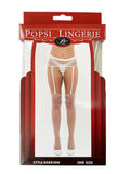 Fishnet Garter With Pantyhose