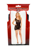 Fishnet And Lace Shoulder Strap Bodystocking