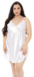 Midnight Satin Chemise Plus Size