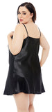 Midnight Satin Chemise Plus Size