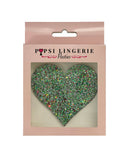 Heart Shape Glitter Glow In The Dark Pasties