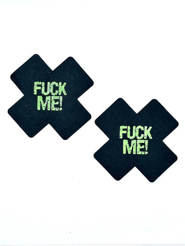 X Shape F*ck Me Glow In The Dark Pasties