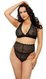 Lace Bra And Panty Set Plus Size