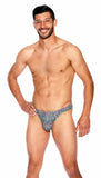 Men's Rainbow Leopard Print Thong