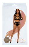 Sheer Bralette With High Waist Panty Bodystocking